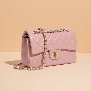 Pink Quilted Women's Bag